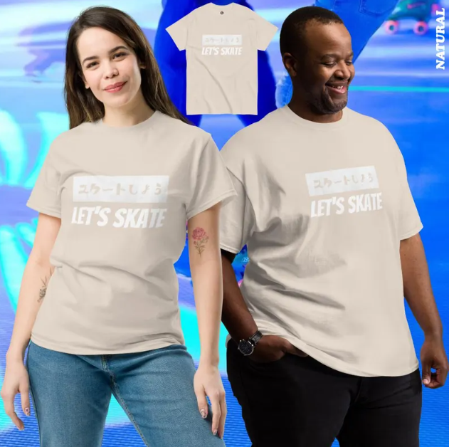 T-Shirt Lets Skate detalhe — Lisbon by Roller