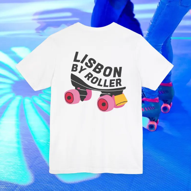T-Shirt LBRollers Unisex detalhe — Lisbon by Roller